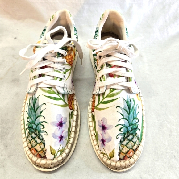 Free People Shoes - FREE PEOPLE Women’s 39 Jackson Floral Tropical Print Espadrilles Sneakers Shoes